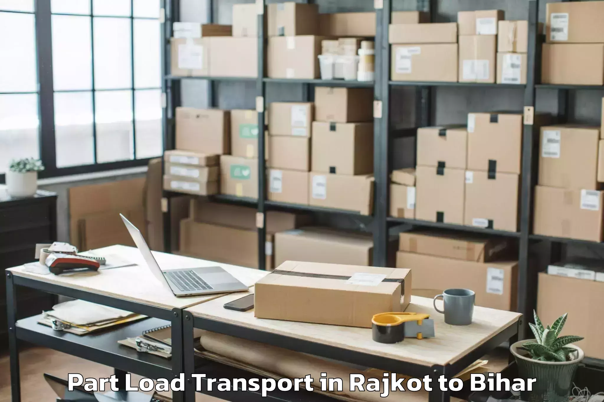 Top Rajkot to Nalanda University Rajgir Part Load Transport Available